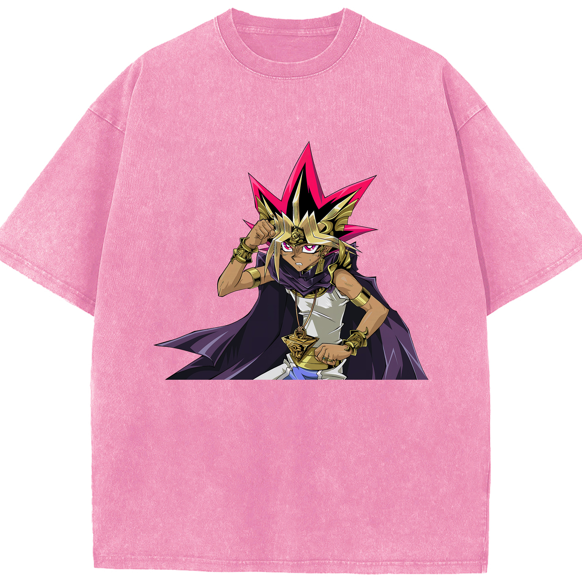 （画像用） 遊☆戯☆王 Yu-Gi-Oh! 綿100% ヴィンテージ風 半袖Tシャツ（フロントプリント）